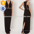 Новая мода черный V-образным вырезом без рукавов платье платье Производство Оптовая продажа женской одежды (TA5270D)